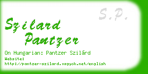 szilard pantzer business card